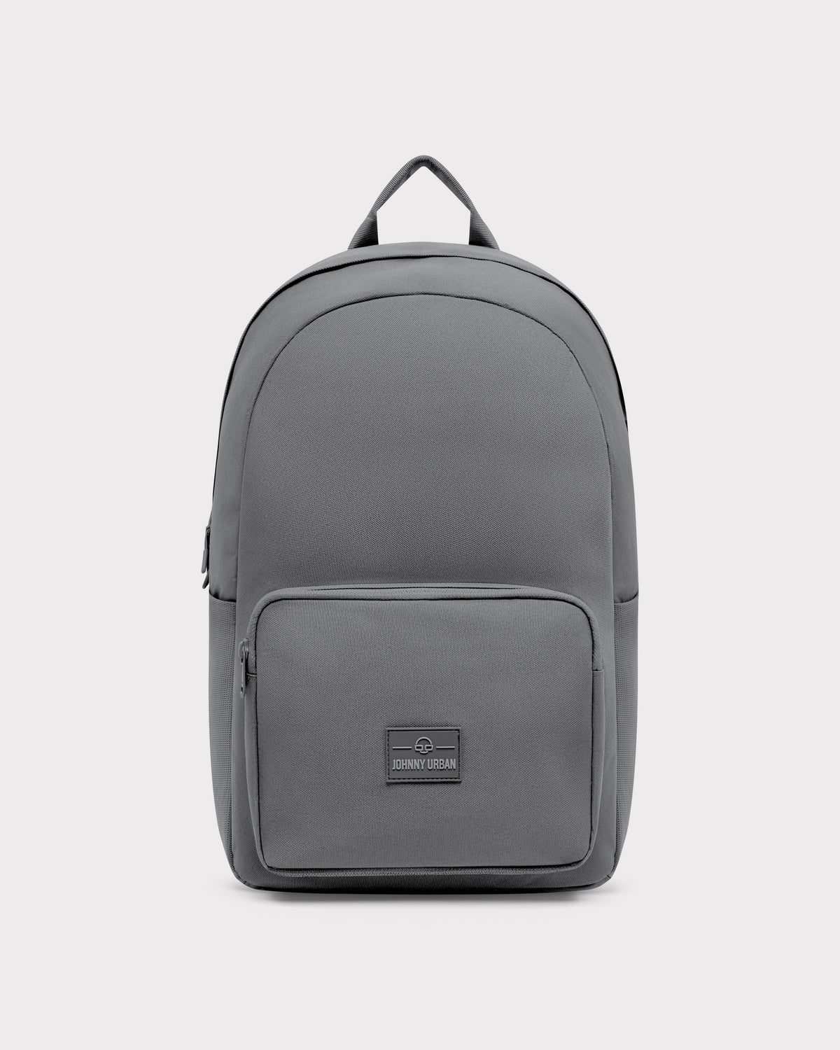 Dunkelgrauer Rucksack 'Mo' von Johnny Urban mit Fronttasche und Logo