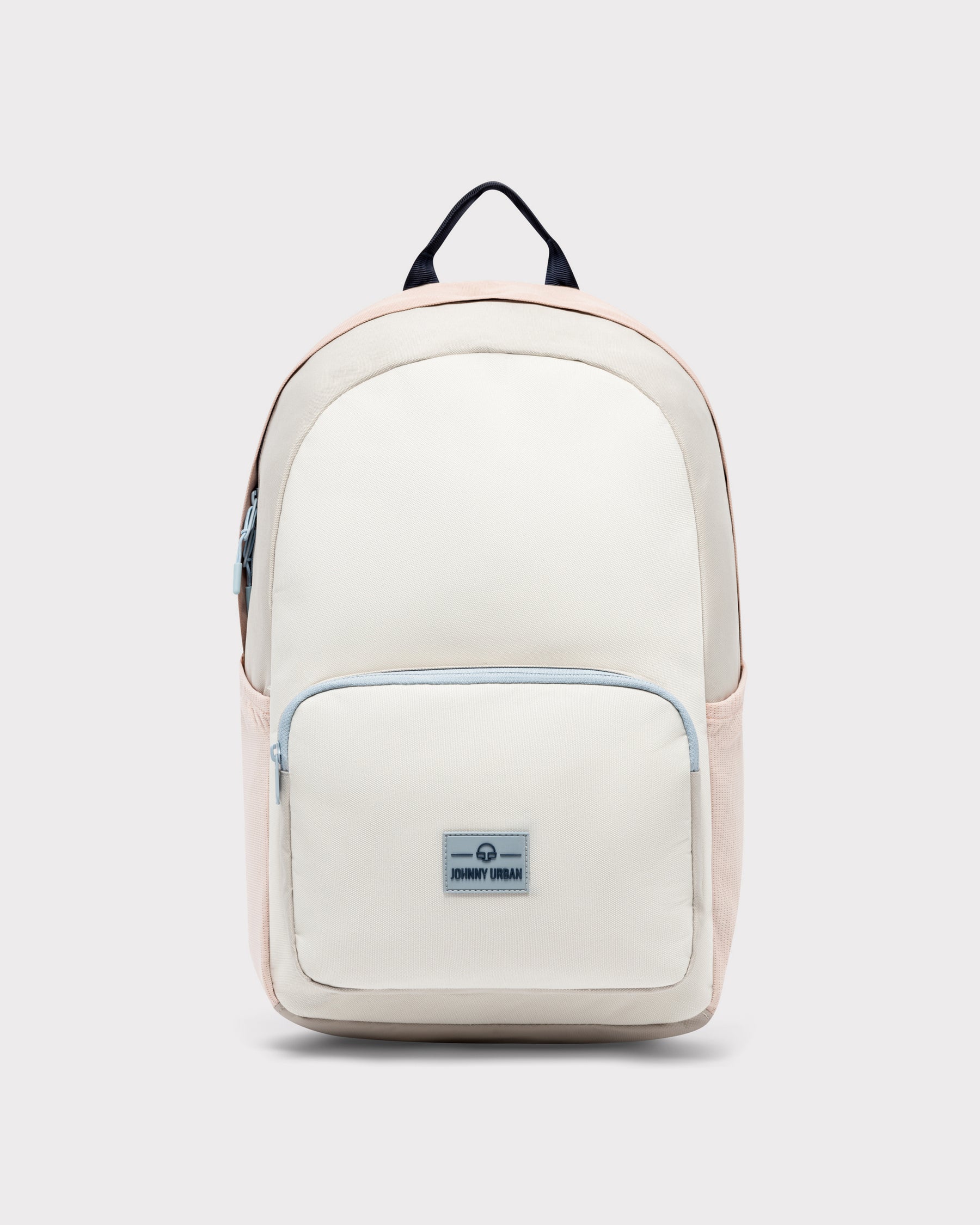 Rucksack 'Mo' von Johnny Urban in sand-rosa mit Fronttasche und seitlichen Netztaschen