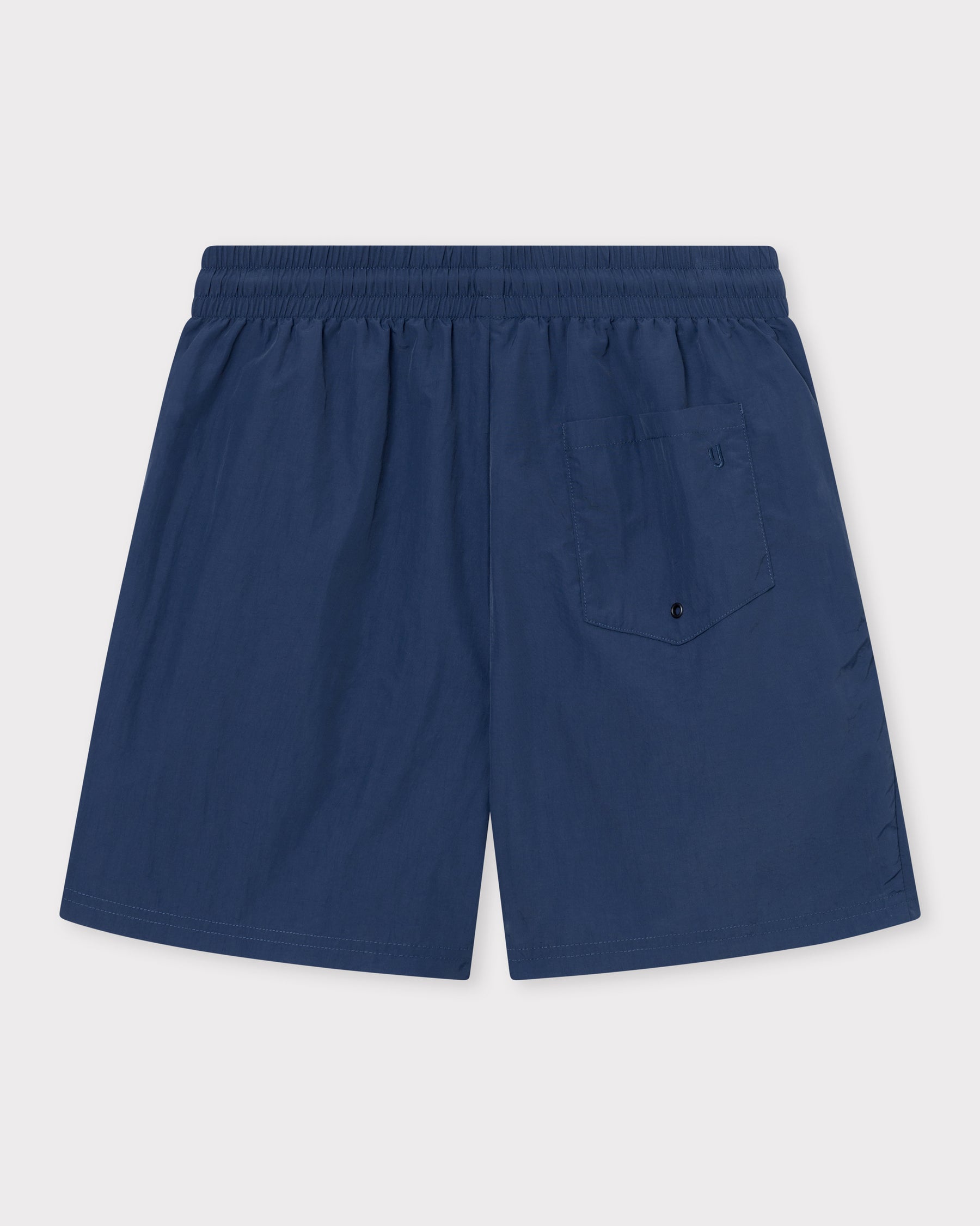 Navyblaue Badehose 'Jay' mit elastischem Bund und Tasche auf der Rückseite