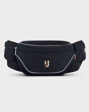 Schwarze 2in1 Bauchtasche 'Jimmy' von Johnny Urban mit reflektierenden Kanten und Reißverschlussfach
