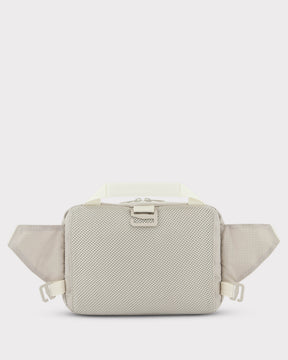 Beige Bauchtasche 'Travis' mit Mesh-Rückseite und zwei verstellbaren Gurten
