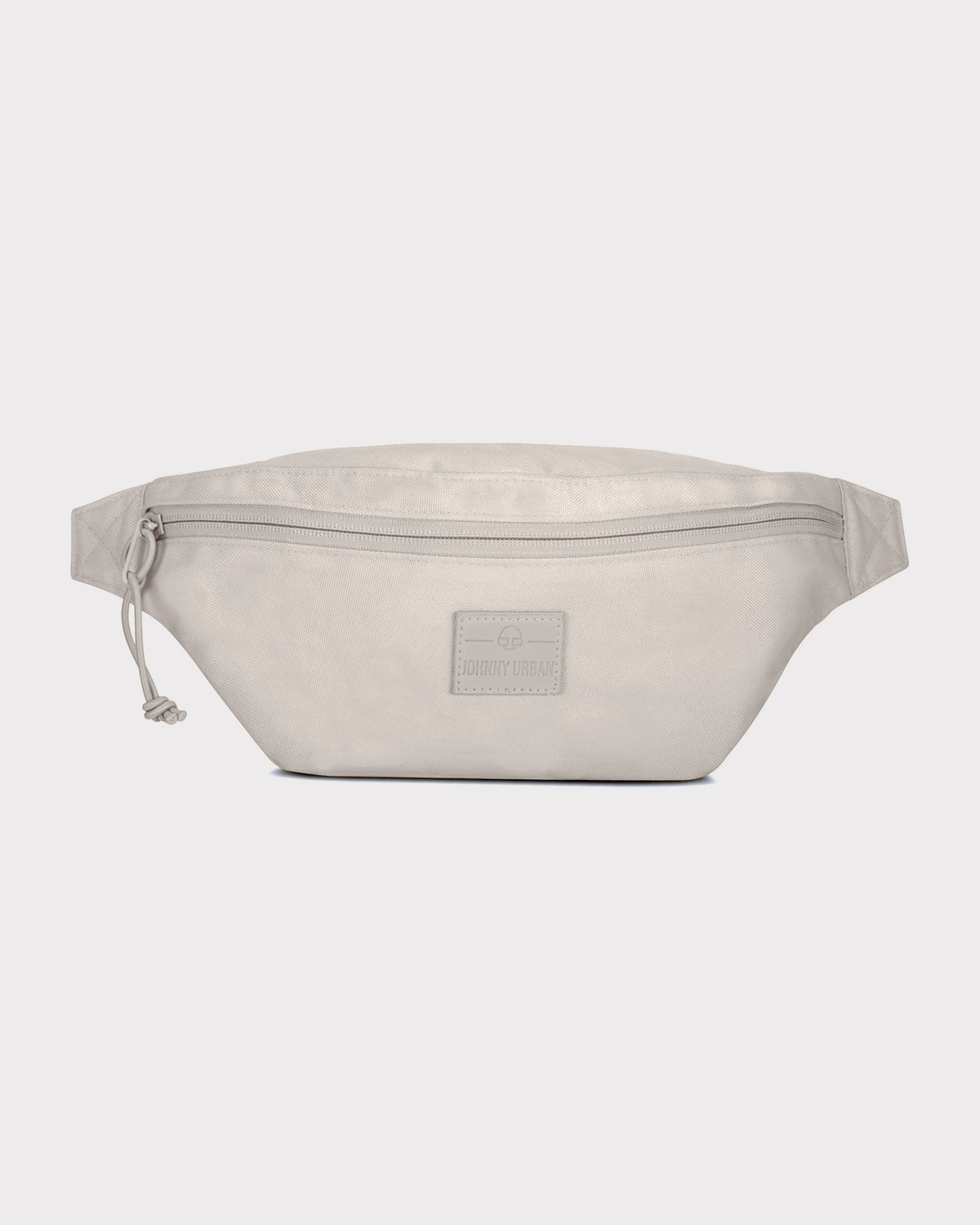 Beige Bauchtasche 'Erik Small' von Johnny Urban mit Reißverschluss vorne und Logo-Patch