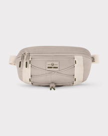 Beige Bauchtasche 'Devin' von Johnny Urban mit Reißverschlüssen und elastischem Frontband