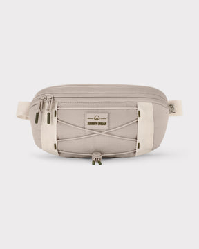 Beige Bauchtasche 'Devin' von Johnny Urban mit Reißverschlüssen und elastischem Frontband