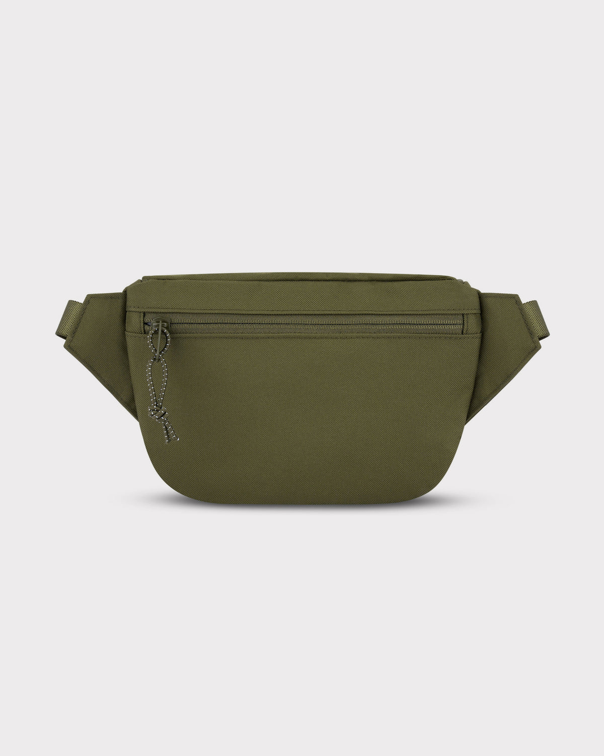Grüne Bauchtasche 'Ben' aus robustem Material mit Reißverschlussfach und verstellbarem Gürtel
