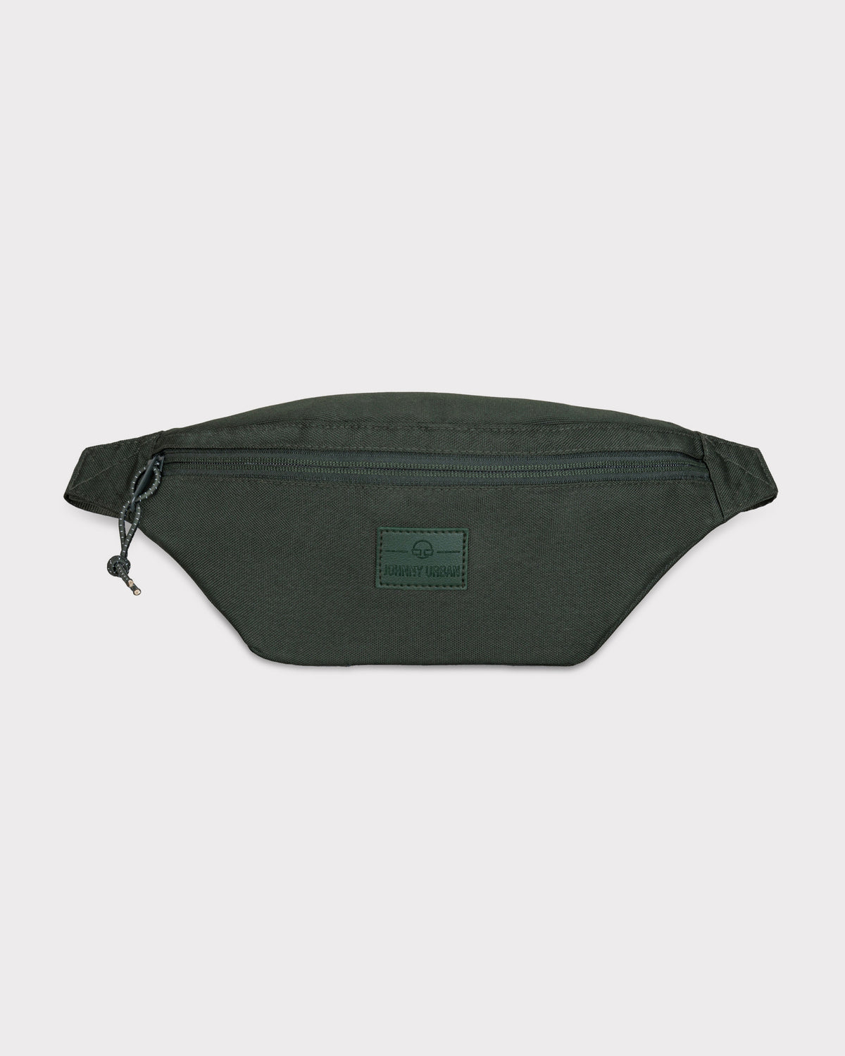Grüne Johnny Urban Bauchtasche 'Erik Small' mit Reißverschluss und Logoetikett vorne