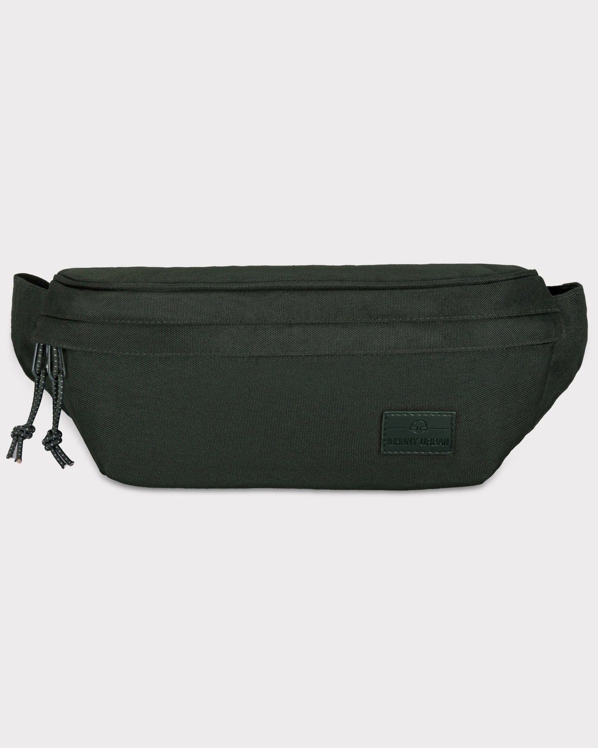 Grüne Bauchtasche 'Tom' von Johnny Urban mit Reißverschluss und Logo-Patch