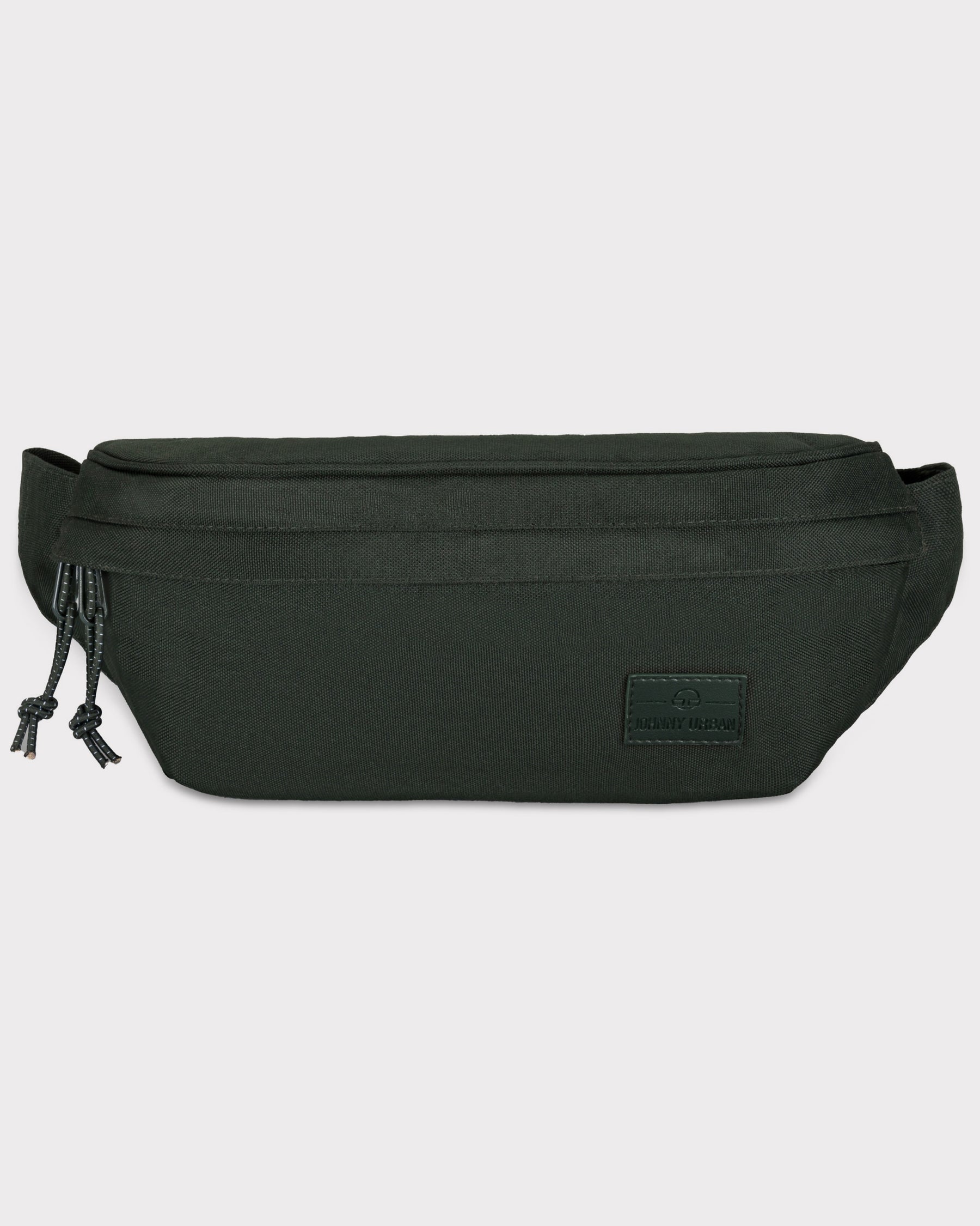 Grüne Bauchtasche 'Tom' von Johnny Urban mit Reißverschluss und Logo-Patch