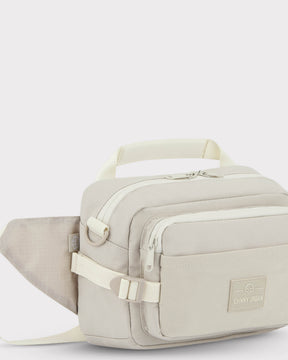 Beige Bauchtasche 'Travis' von Johnny Urban mit mehreren Reißverschlusstaschen und verstellbarem Gurt