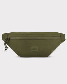 Johnny Urban Bauchtasche 'Erik Large' in olivegrün mit Reißverschluss und Logo vorne