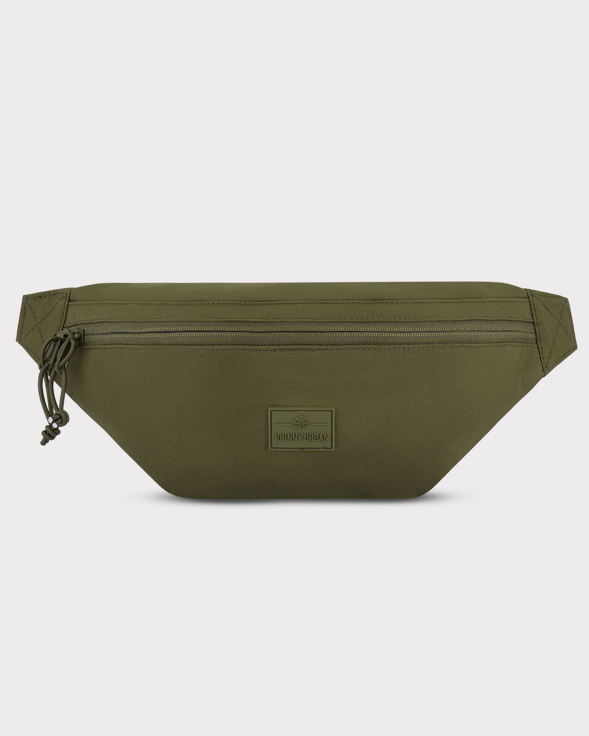 Olivegrüne Bauchtasche 'Erik Large' von Johnny Urban mit Reißverschluss und Logo