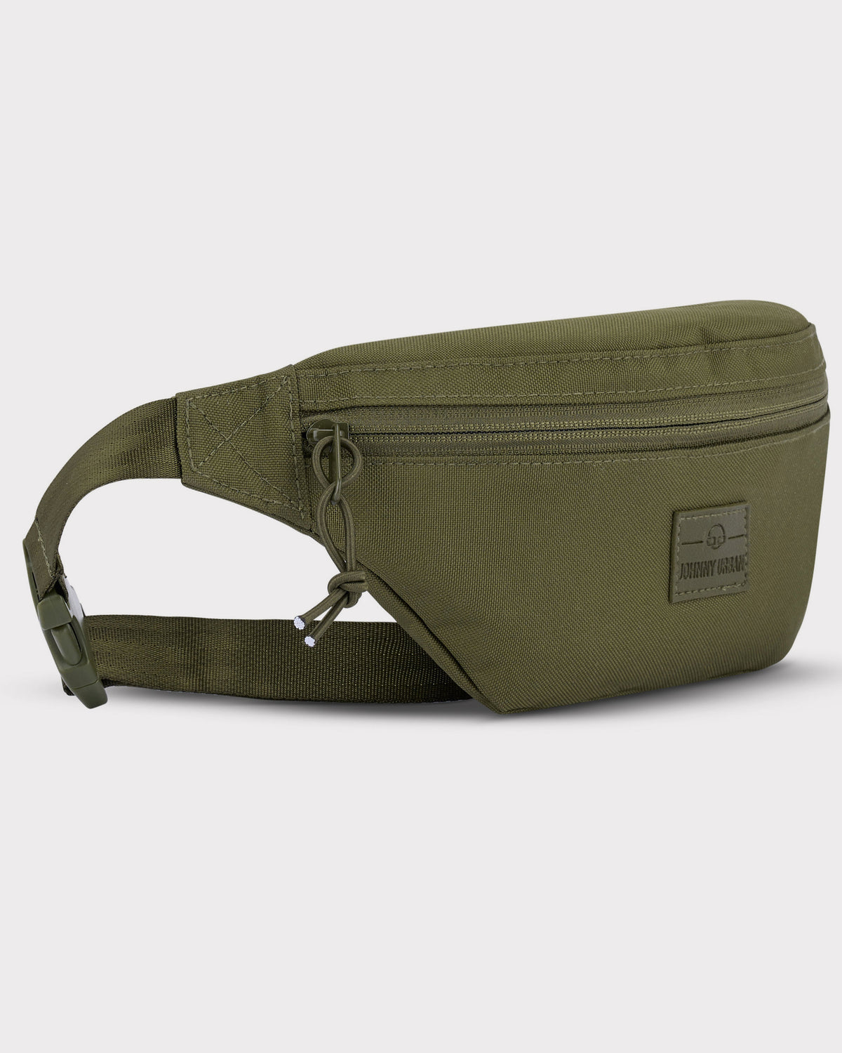 Olivefarbene Bauchtasche 'Erik Small' von Johnny Urban mit Reißverschluss und verstellbarem Gurt