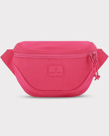 Pinkfarbene Bauchtasche 'Ben' von Johnny Urban aus robustem Material mit Reißverschluss und Logo vorne