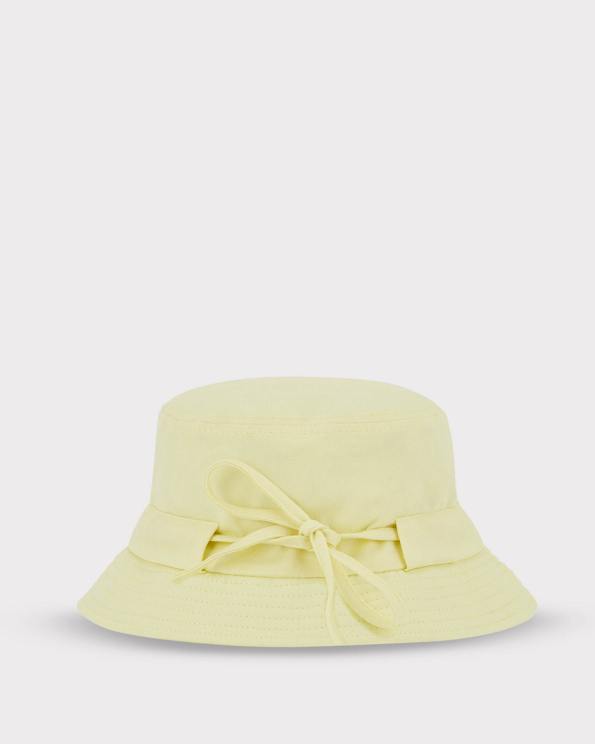 Gelber Bucket Hat 'Gill' mit Schleife und festem Schirm von Johnny Urban