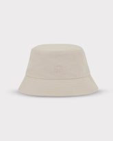 Beiger Johnny Urban Bucket Hat 'Bob' mit schmaler Krempe und gesticktem Logo