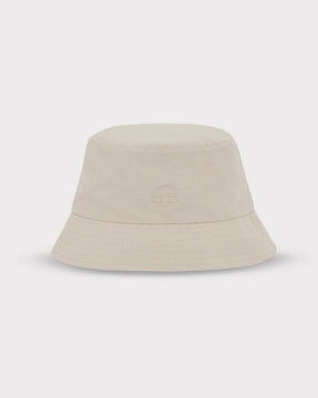 Beiger Johnny Urban Bucket Hat 'Bob' mit schmaler Krempe und gesticktem Logo