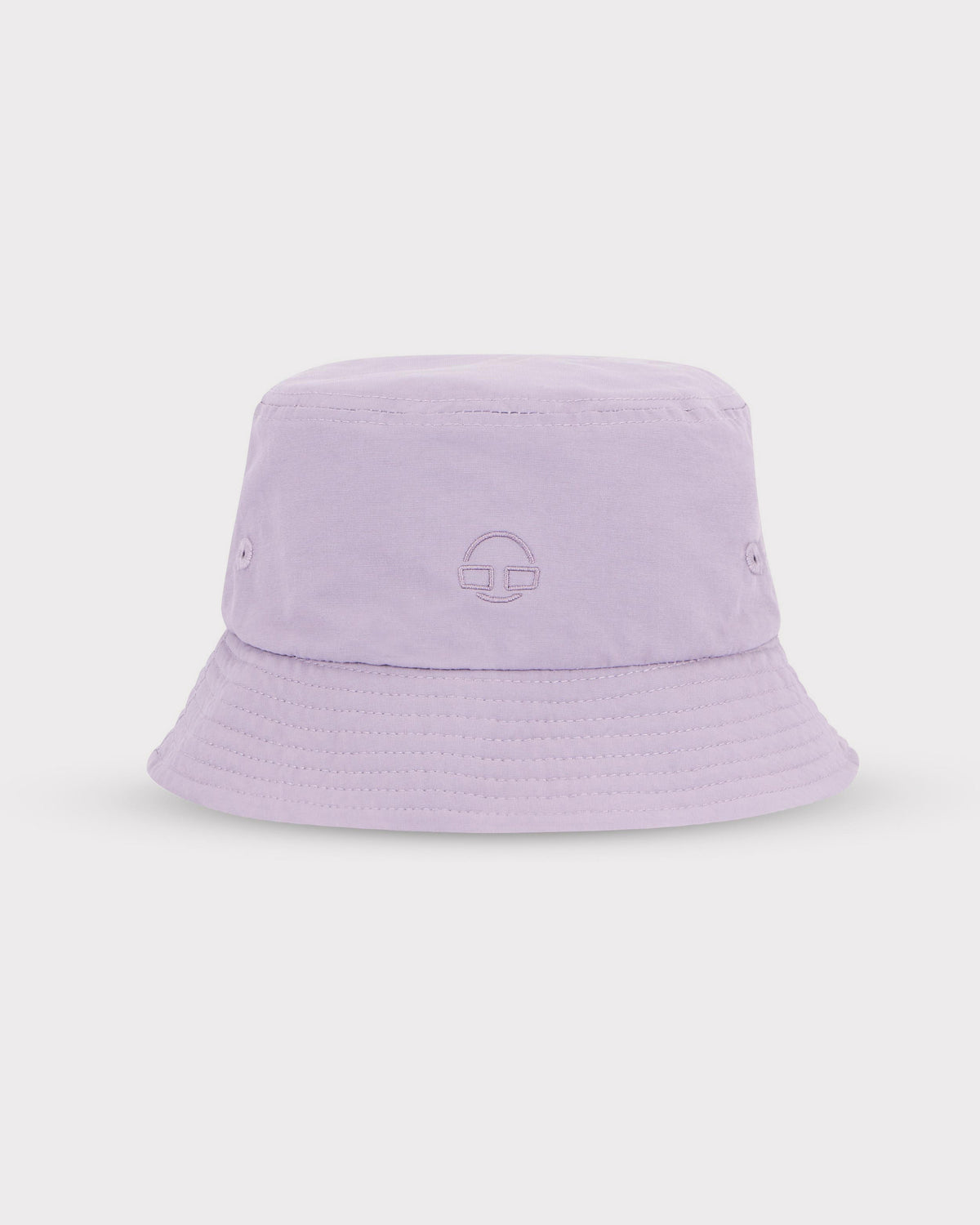 Lila Bucket Hat 'Bob' von Johnny Urban mit gesticktem Logo und belüftenden Ösen