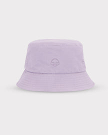 Lila Bucket Hat 'Bob' von Johnny Urban mit gesticktem Logo und belüftenden Ösen