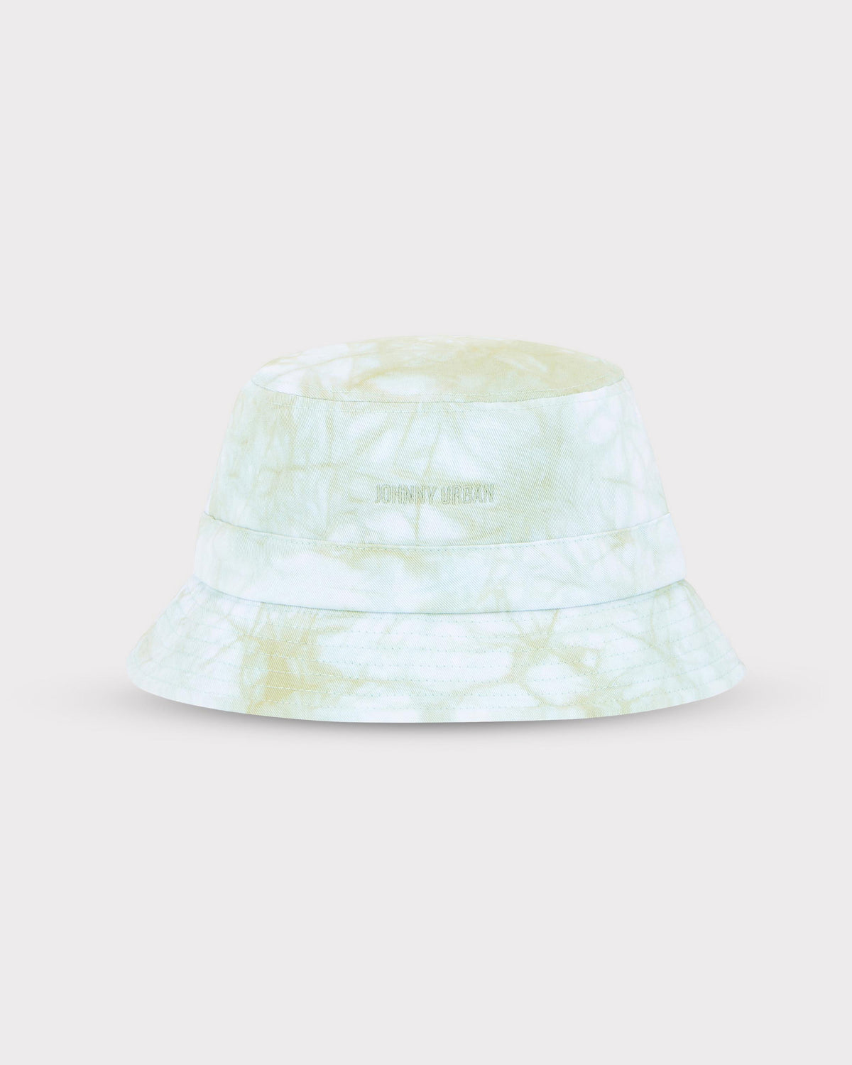 Johnny Urban Bucket Hat 'Gill' mit hellgrünem Batikmuster und weitem Rand