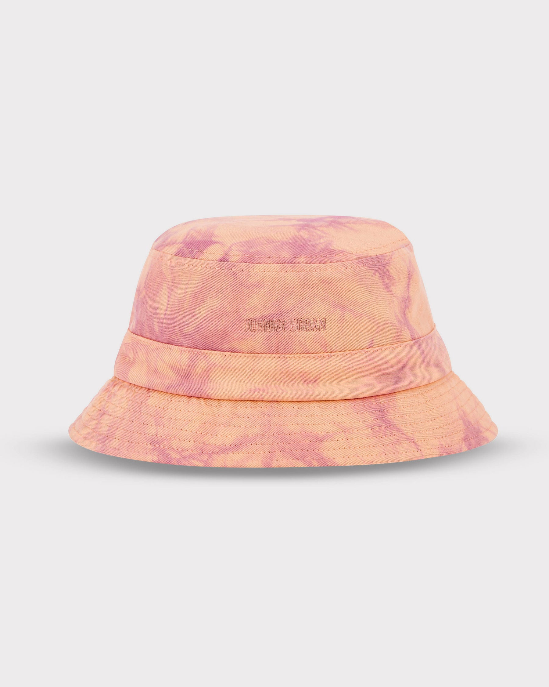 Johnny Urban Bucket Hat 'Gill' mit orange-rosa Batikmuster aus Stoff