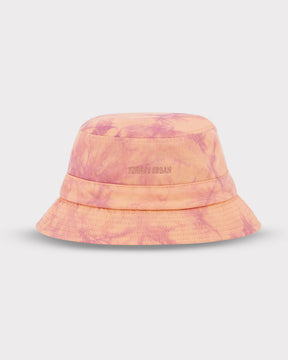Johnny Urban Bucket Hat 'Gill' mit orange-rosa Batikmuster aus Stoff