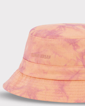 Bucket Hat 'Gill' von Johnny Urban in rosa-orange mit modernem Batik-Muster