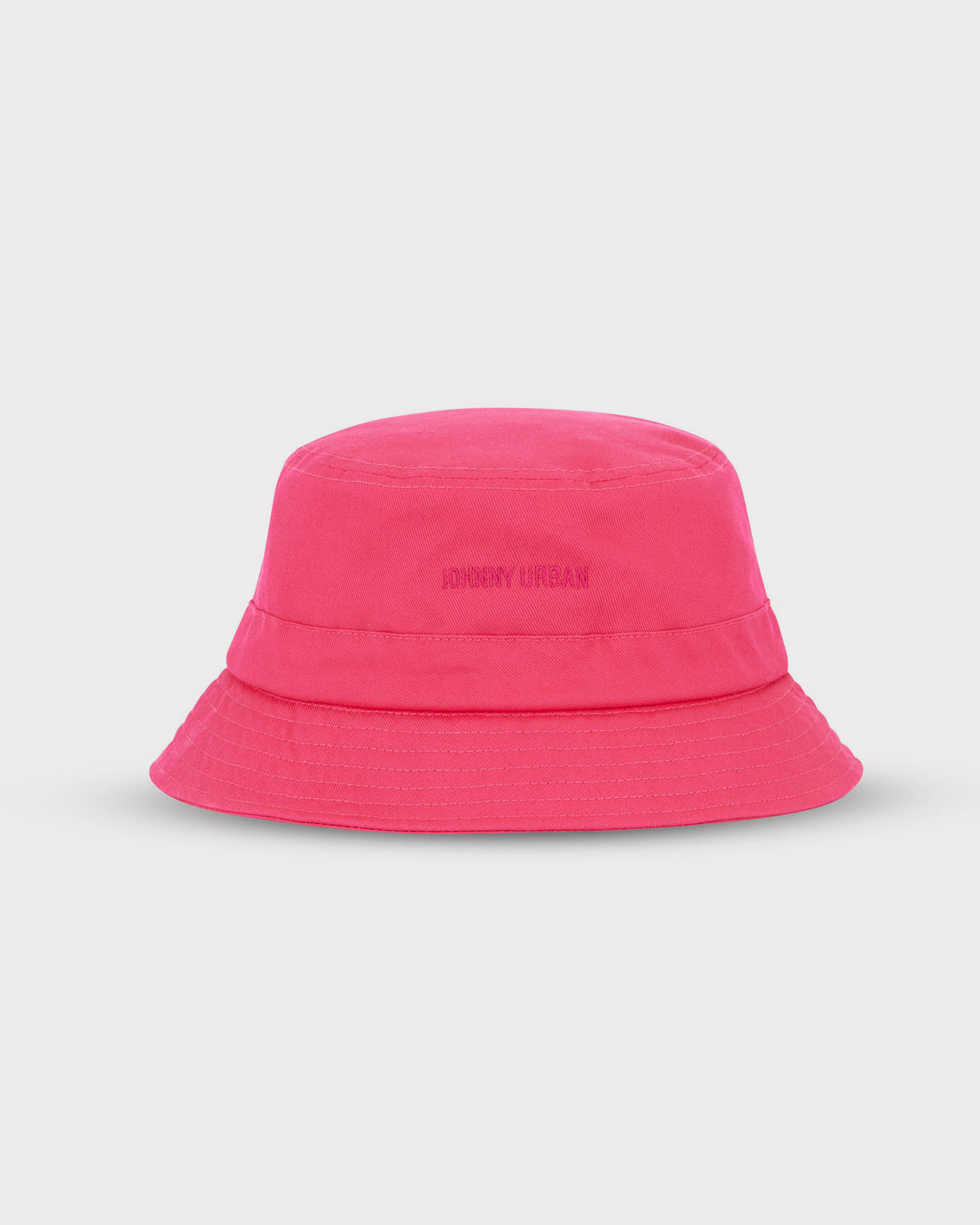 Pinkfarbener Bucket Hat 'Gill' von Johnny Urban mit gesticktem Logo