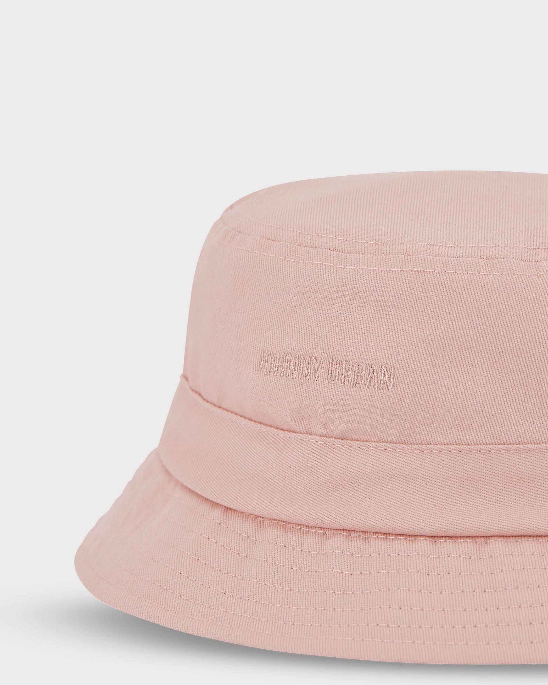 Rosafarbener Bucket Hat 'Gill' von Johnny Urban mit feiner Textur