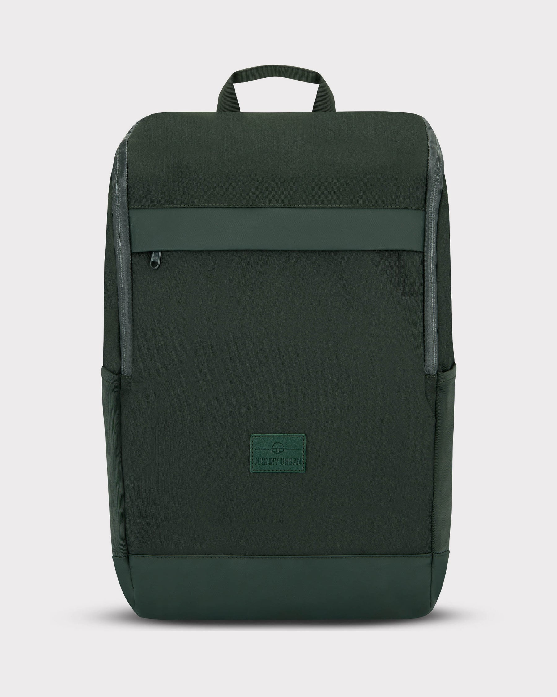 Grüner Business-Rucksack 'Jasper' von Johnny Urban mit Außentasche und Tragegriff