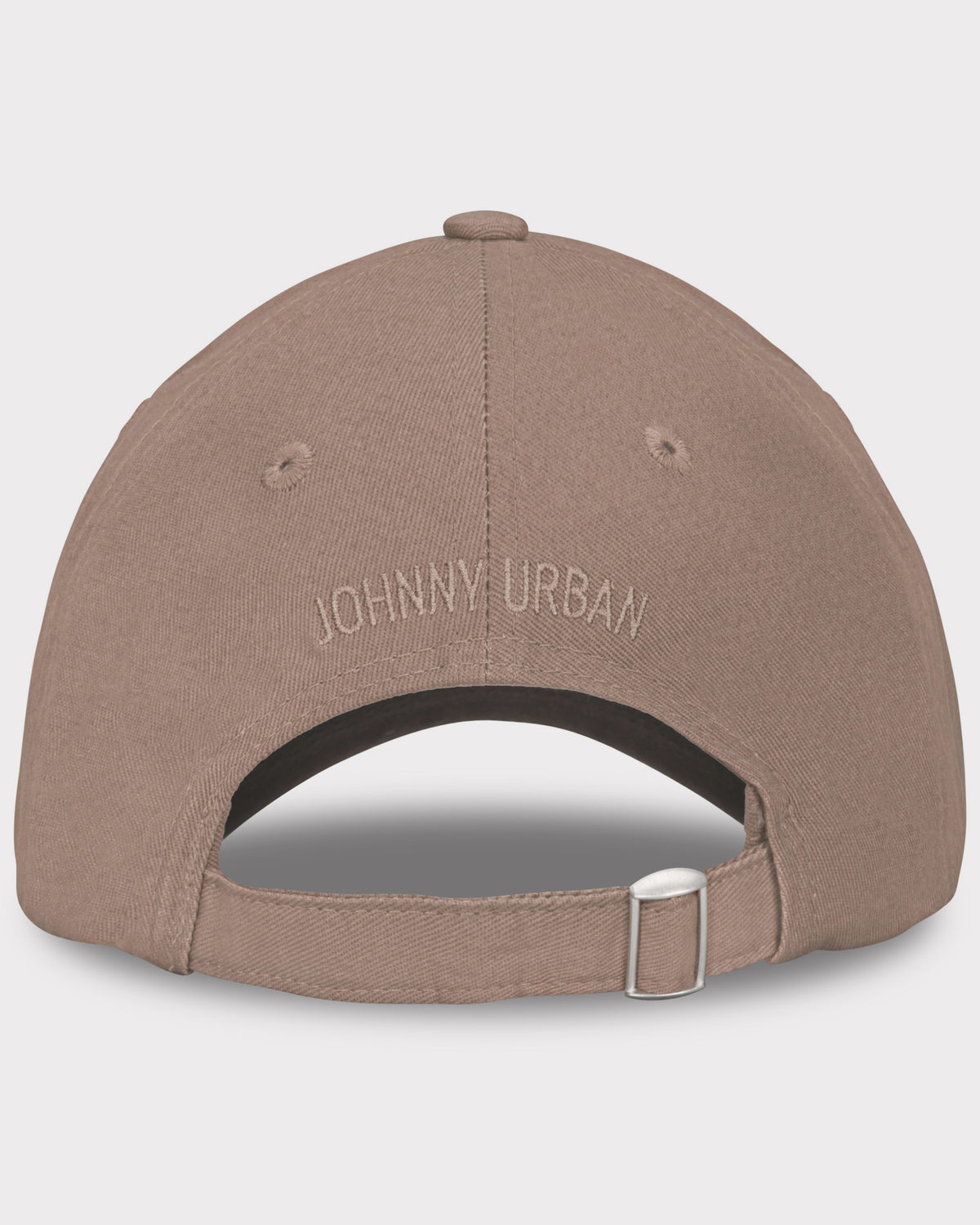 Braune Canvas-Cap ‚Jen‘ von Johnny Urban mit verstellbarem Riemen und gesticktem Logo auf der Rückseite