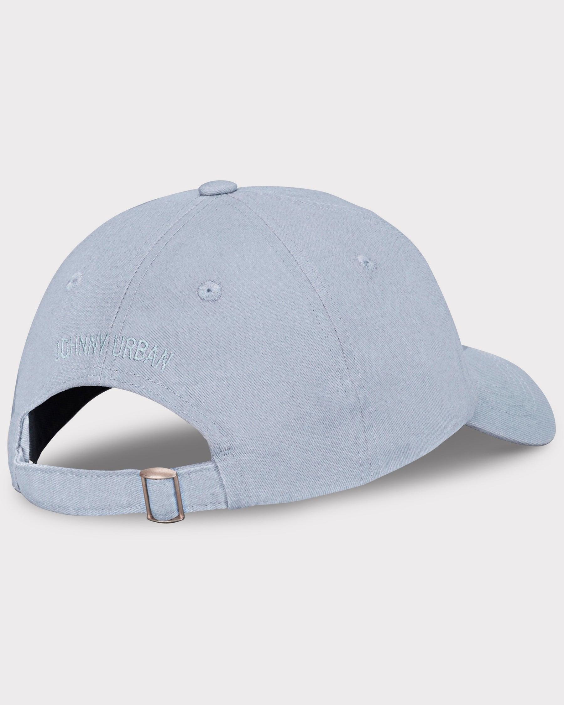 Blaugraue Cap 'Jen' aus Canvas mit verstellbarem Riemen und gesticktem 'Johnny Urban' Logo hinten