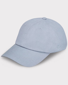 Hellblaue Canvas-Cap 'Jen' von Johnny Urban mit gebogenem Schirm und gesticktem Logo