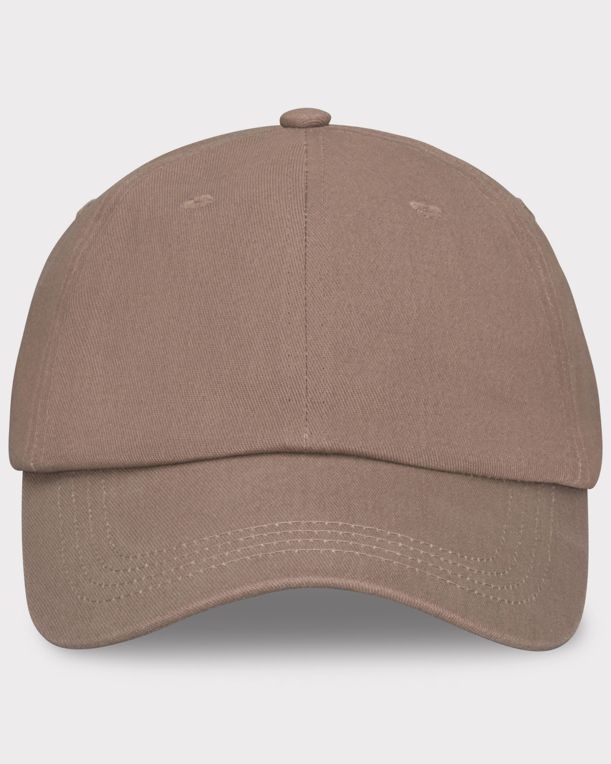 Braune Canvas-Cap 'Jen' mit gebogenem Schirm