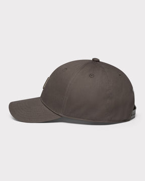 Olivegraue Snapback-Cap 'Jason' mit verstellbarem Verschluss und runder Krone