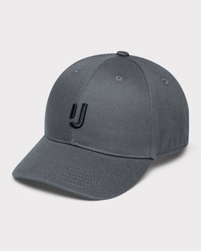 Anthrazit-schwarze Cap 'Jason' mit gesticktem 'JJ'-Logo vorne