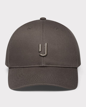 Olive-graue Cap 'Jason' mit gesticktem ‚J‘-Logo vorne