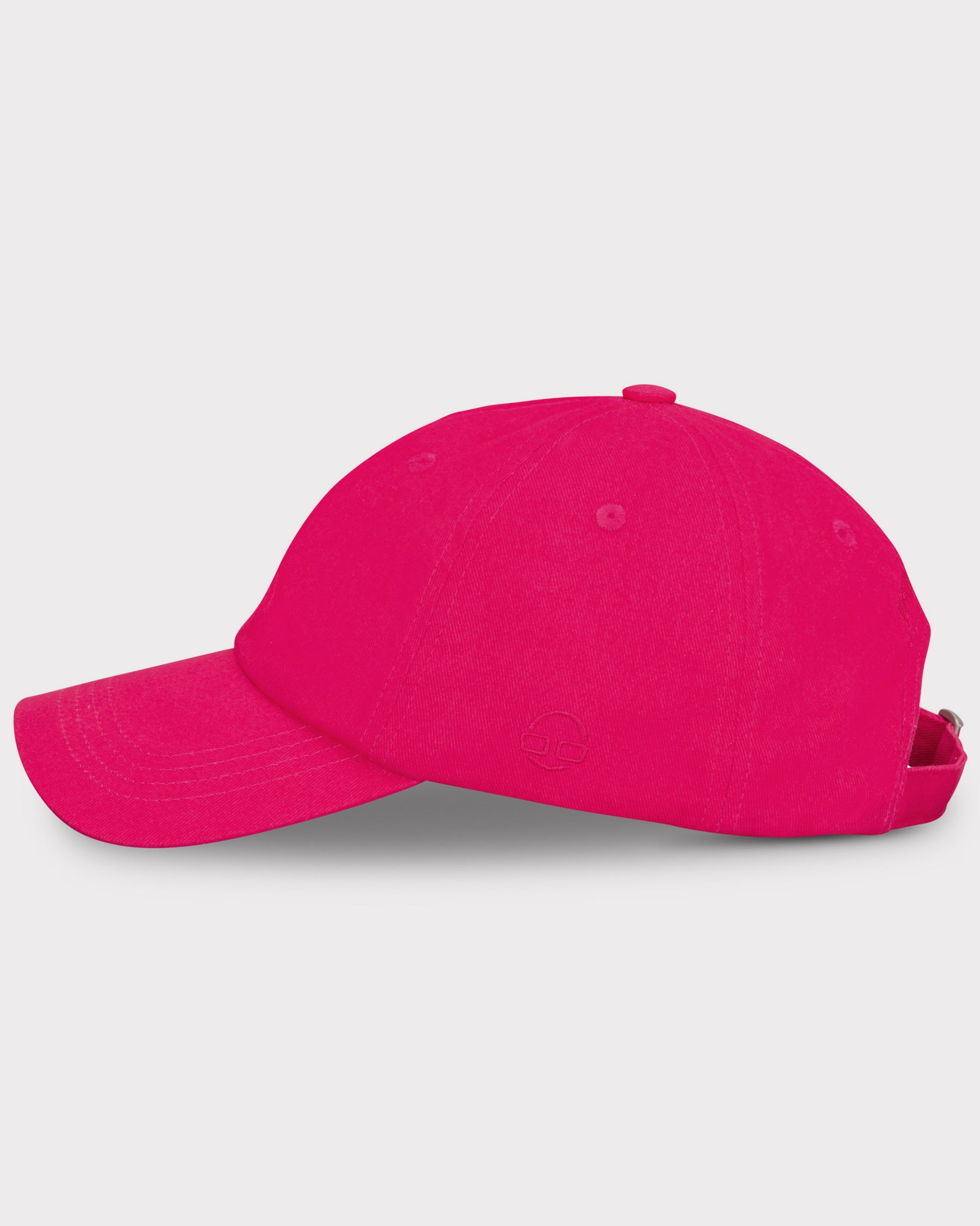 Rosa Canvas Cap 'Jen' für Damen mit verstellbarem Riemen und dezenter Prägung