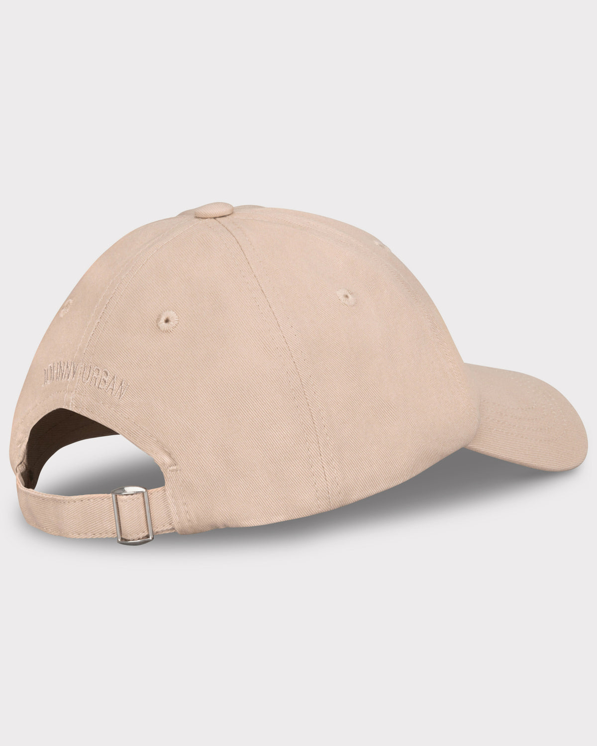 Beige Canvas-Cap 'Jen' von Johnny Urban mit verstellbarem Riemen und Stickerei am Hinterkopf