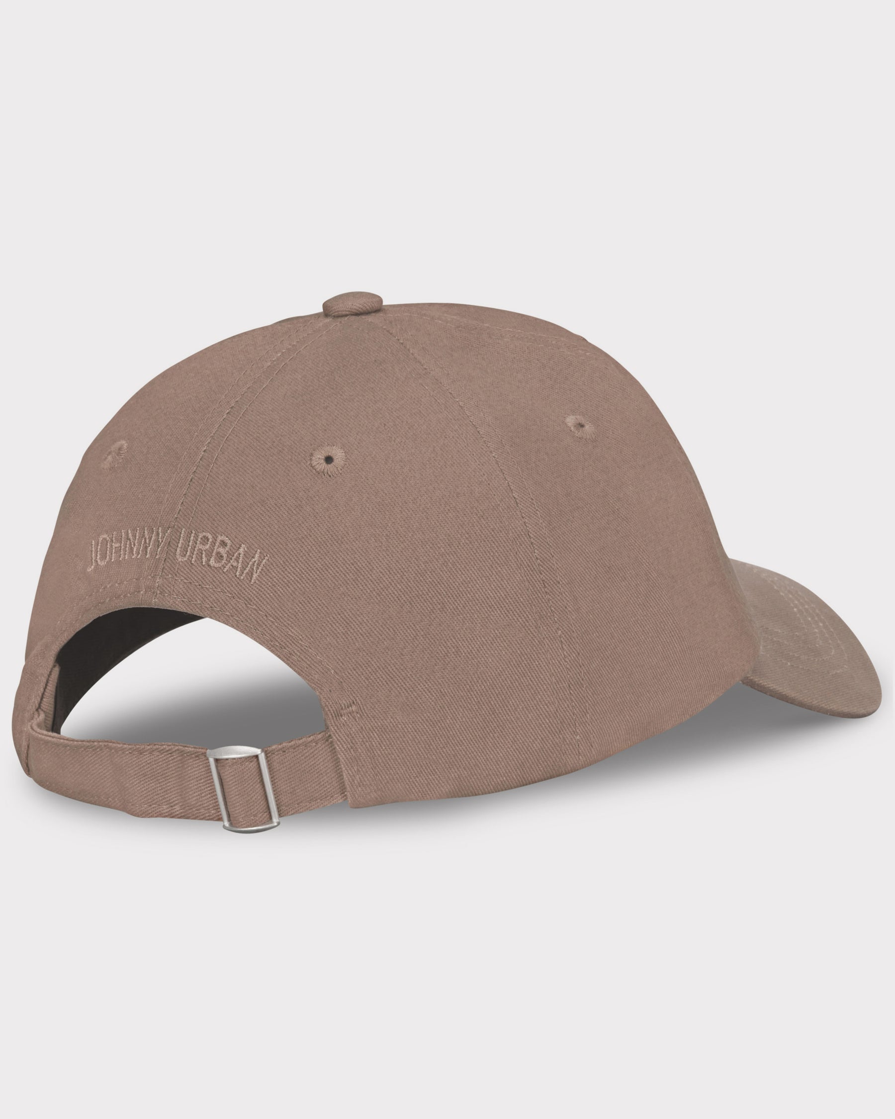 Braune Canvas-Cap 'Jen' von Johnny Urban mit verstellbarem Riemen und gesticktem Logo hinten