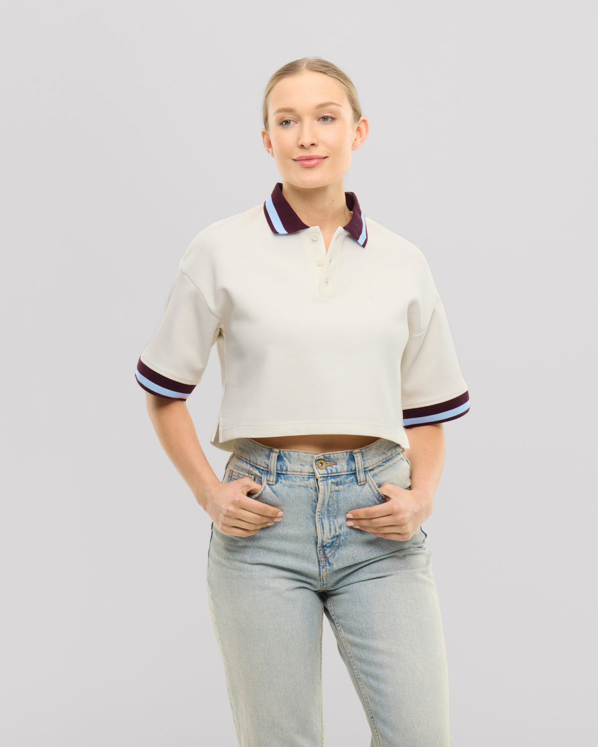 Cropped Poloshirt "Abbie"