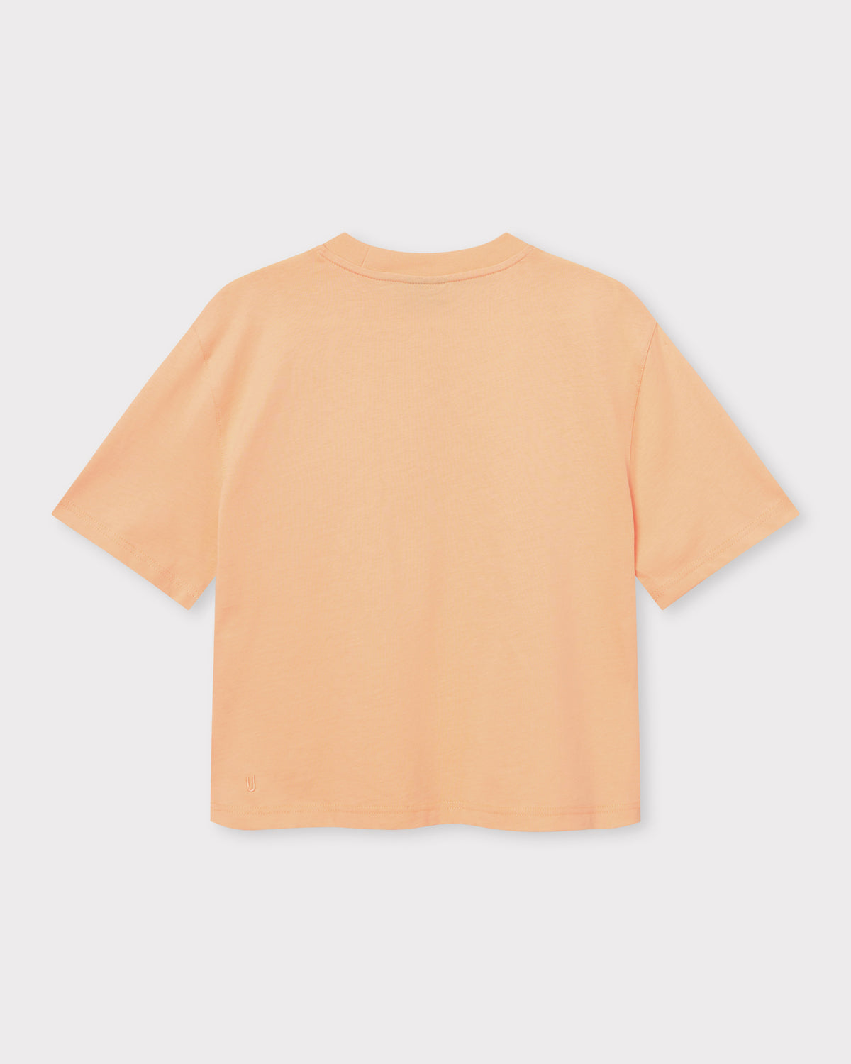 Pfirsichfarbenes Cropped T-Shirt "Zoey" für Damen mit kurzem Schnitt