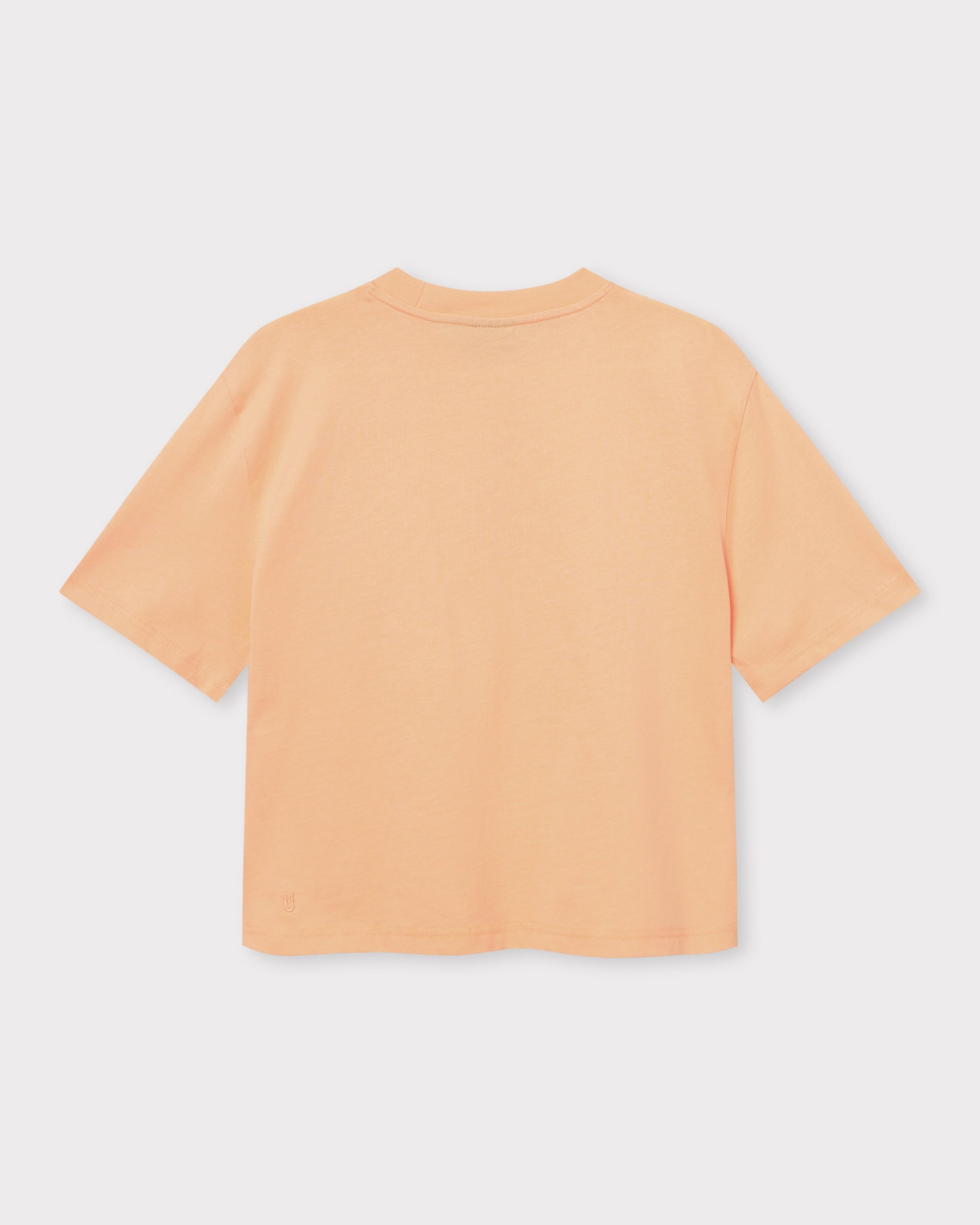 Pfirsichfarbenes Cropped T-Shirt "Zoey" für Damen mit kurzem Schnitt