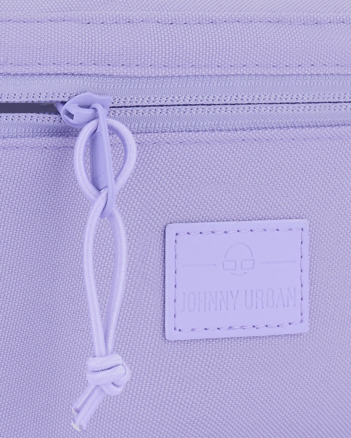 Lila Damen-Bauchtasche 'Erik Small' von Johnny Urban mit Reißverschluss und Logo-Patch