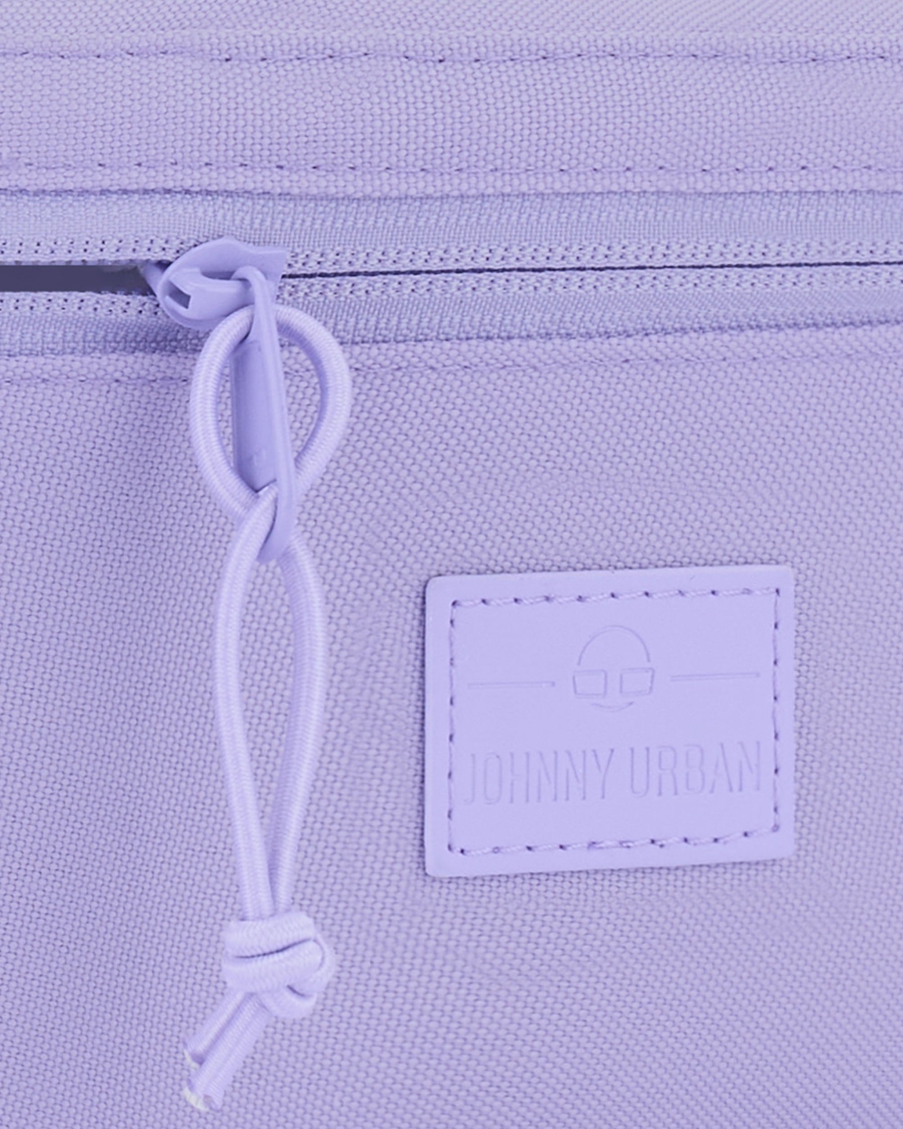 Lila Damen-Bauchtasche 'Erik Small' von Johnny Urban mit Reißverschluss und Logo-Patch