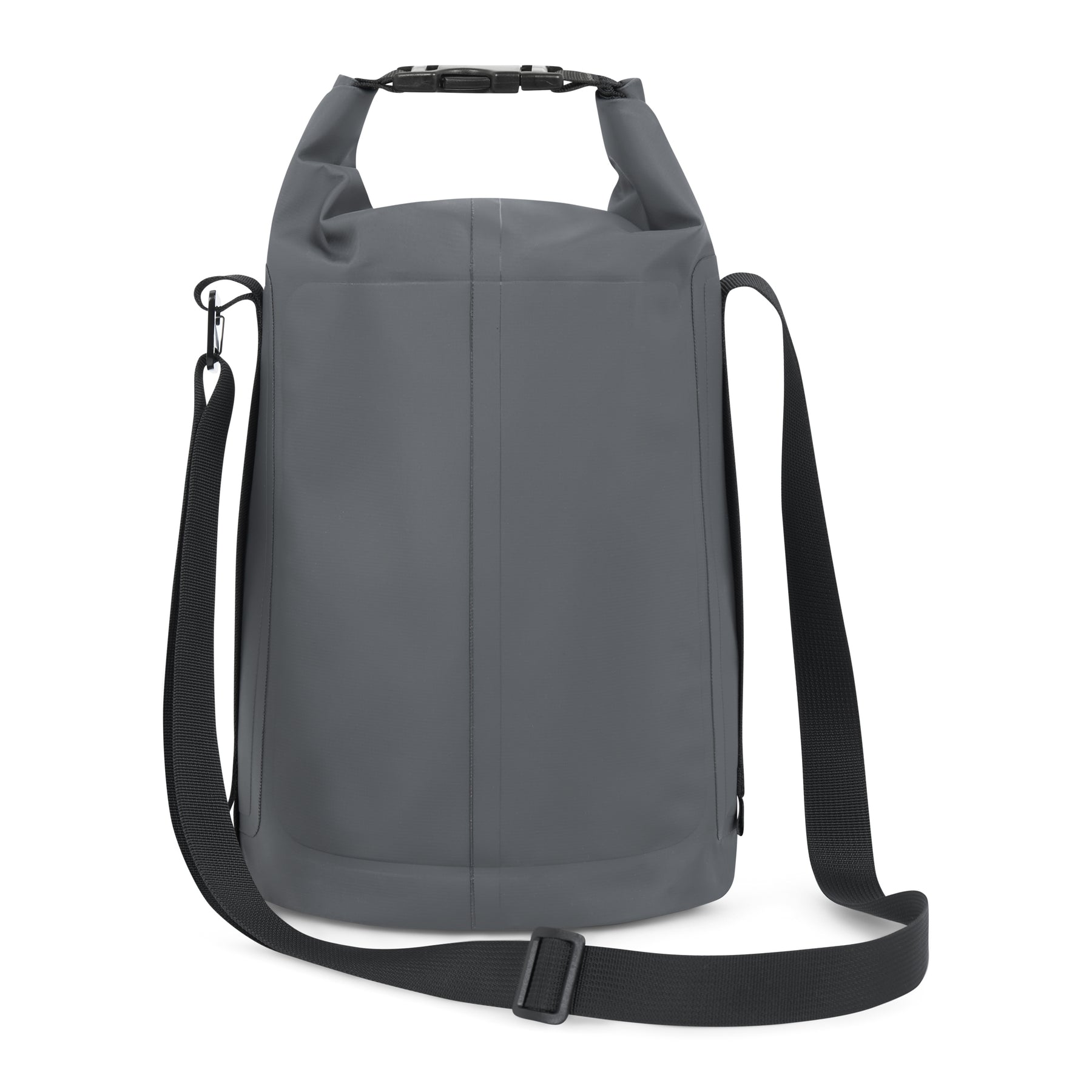 Wasserfeste Dry Bag 'Theo' in Grau mit verstellbarem schwarzen Schultergurt