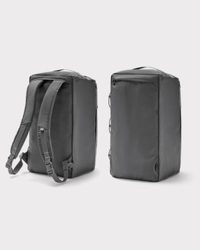 Grauer Duffle Bag 'Shawn Medium' mit Rucksackgurten und rechteckiger Form