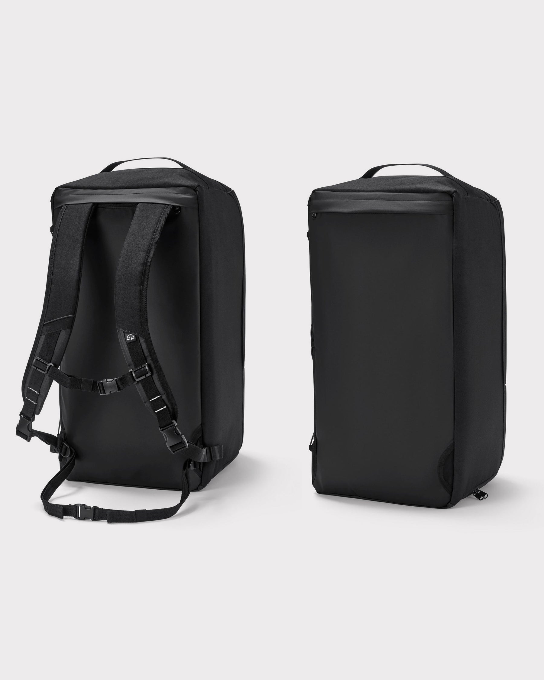 Duffle Bag 'Shawn Large' in Schwarz mit abnehmbaren Rucksack-Tragegurten für urbane Nutzung