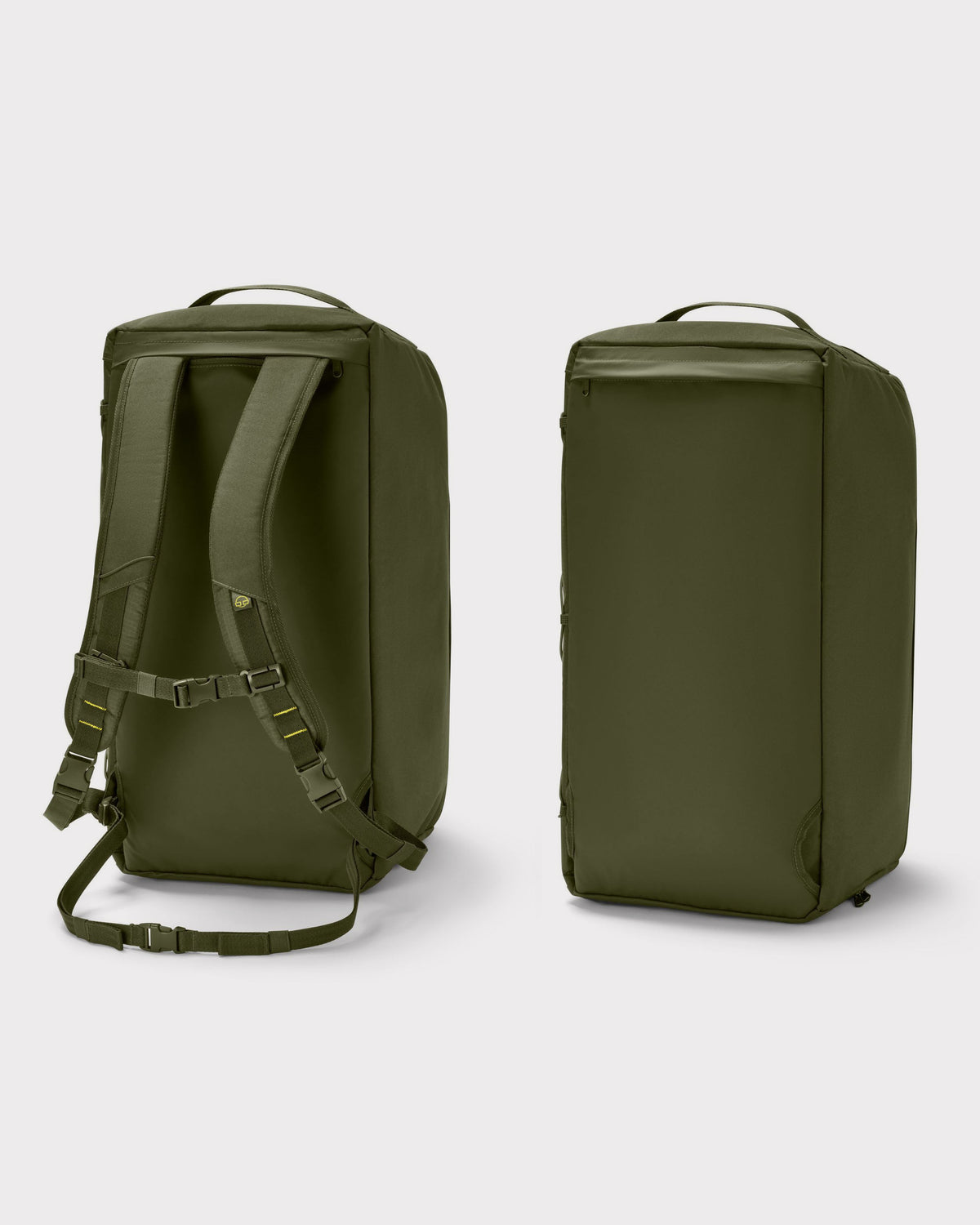 Olivegrüne Duffle Bag 'Shawn Large' mit integrierten Rucksackgurten und Tragegriff