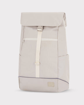 Beiger Johnny Urban Rucksack 'Mika' Bike mit Klappe, Frontreißverschluss und seitlicher Tasche