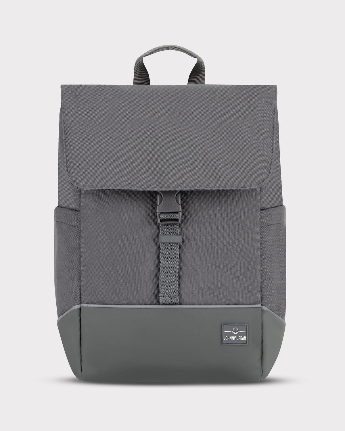Grauer Rucksack 'Mika' Bike von Johnny Urban mit klappbarem Verschluss und gepolstertem unteren Abschnitt
